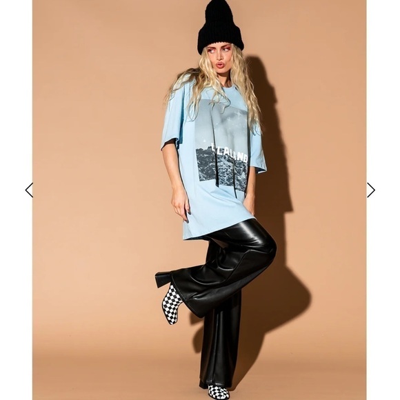 Dressed In Lala Next Level Vegan Wide Leg Pant - NWOT - Picture 2 of 7